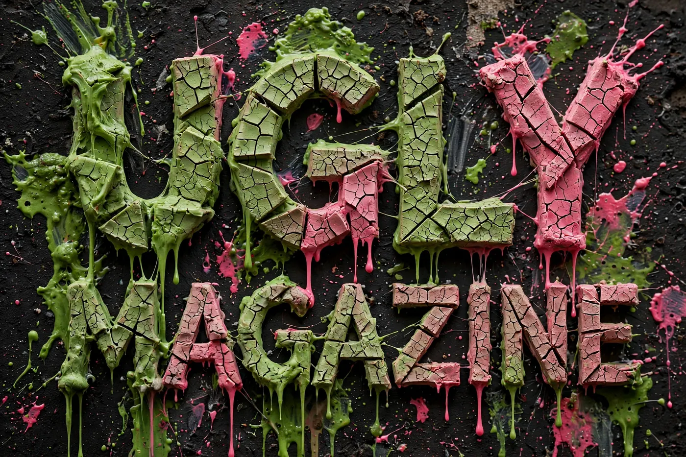 Ugly Magazine cubist slime logo