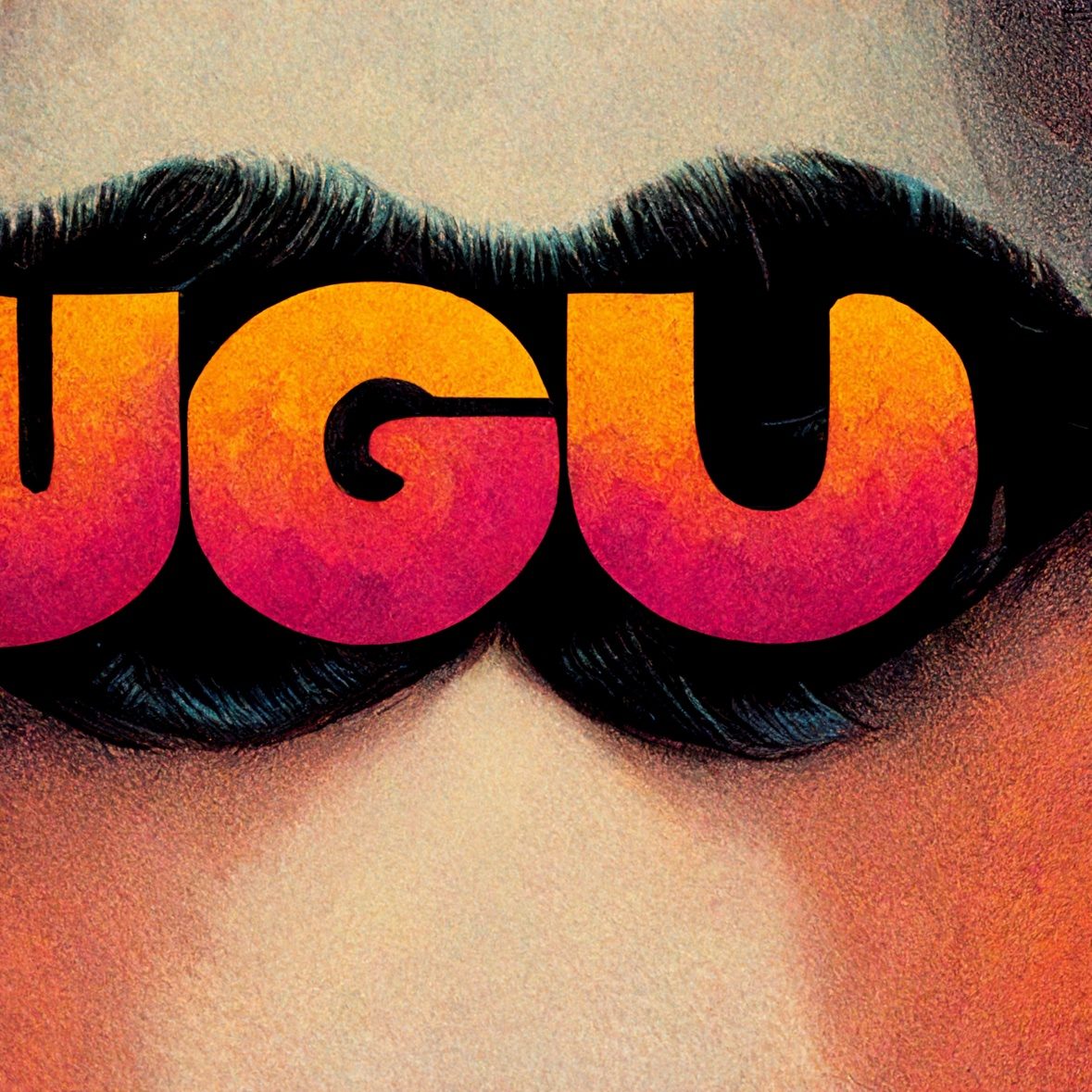 Raw furry texture with orange-red UGLY lettering